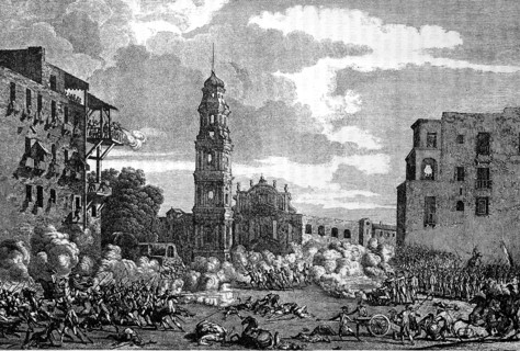 The penetration of the French in Naples