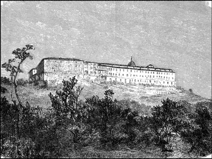 Benedictine monastery on Monte Cassino near Naples
