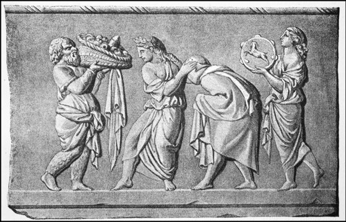 Initiation of Bacchic mysteries