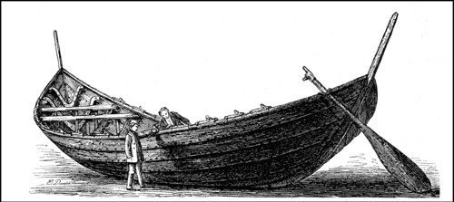 Germanic ship from the 2nd century found in 1863 in the bog in Flensburg