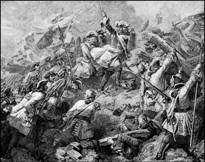 Marshal Villars stormed the Schanz lines of Denain on 27 July 1712 The Battle of Denain was from July 24