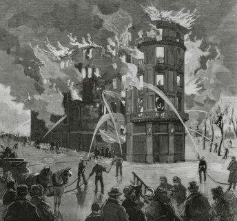 Fire in the "Printemps" department store