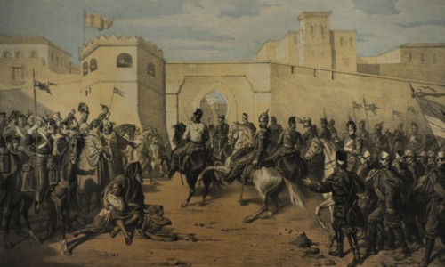 War of Africa, Entrance of the Spanish troops in Tetouan, February 6, 1860