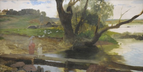Henryk Siemiradzki, View of the Swislocz River, ca