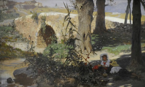 Henryk Siemiradzki, Landscape with Figures, 1884