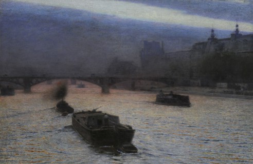 Aleksander Gierymski, Evening on the Seine, 1893