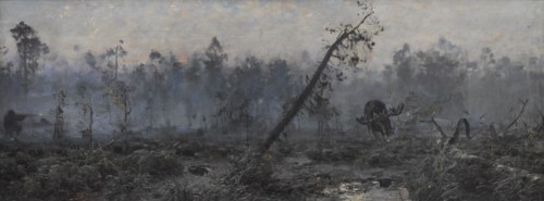 Julian Falat, Elk Hunting, 1894