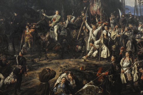 Tadeusz Kosciuszko, Kosciuszko in Raclawice, 1888, by Jan Matejko