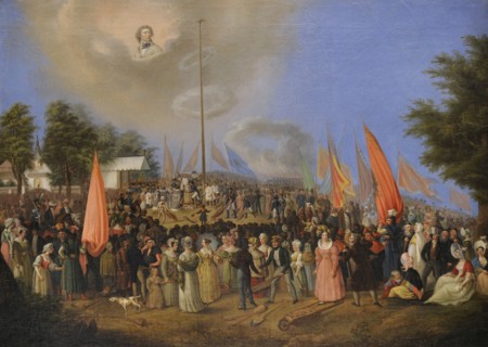 Jan Nepomucen Bizanski, The building of the Kosciuszko mound, 1838