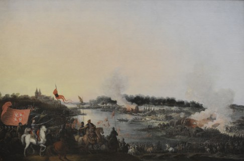Battle of Zboriv, Painting by Jan Piotr Norblin de la Gourdaine