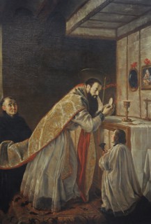 Friar Juan Ricci, Saint Benedict celebrating Mass, ca
