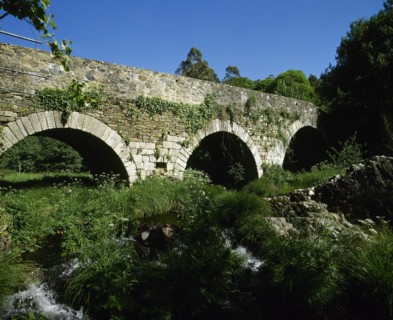 Bridge over the Furelos river, Spain, Furelos