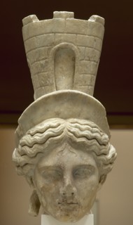 Colossal head of Tyche