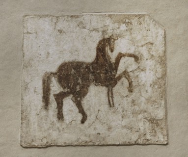Fresco depicting a horse