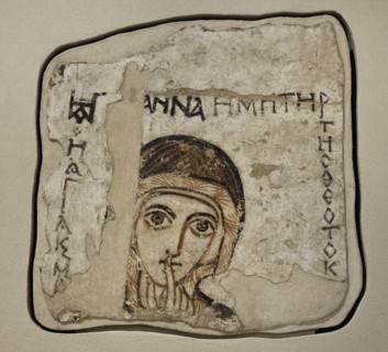 Fresco depicting Saint Anne