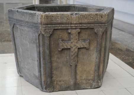 Baptismal font from the time of the Croatian duke Viseslav ,