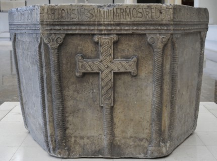 Baptismal font from the time of the Croatian duke Viseslav ,