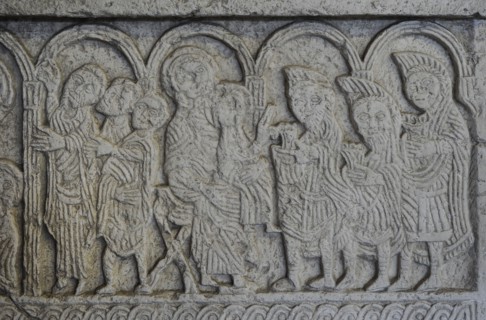 Screen slabs from the Church of St Nediljica in Zadar