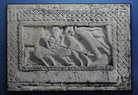 Relief on the Church of St Mary in Zrnovnica