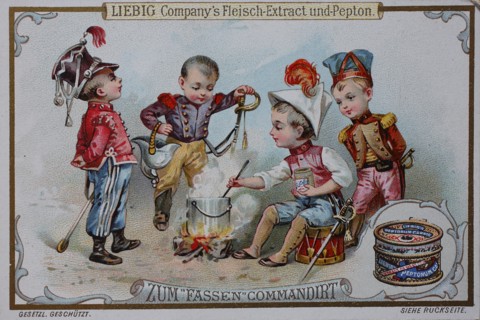 Picture series kitschy child soldiers