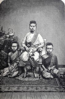 The King of Cambodia and his family