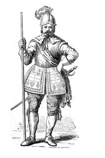 Pikeman from the first quarter of the 17th century