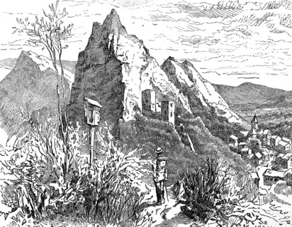 Village of Altenahr in Rhineland-Palatinate