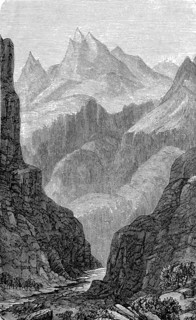The Kabul Pass in Afghanistan in 1884  /  Der Kabulpaß in Afghanistan im Jahre 1884