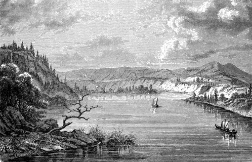 View of the banks of the river Shilka in the Amur region