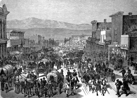 The mining town of Leadville