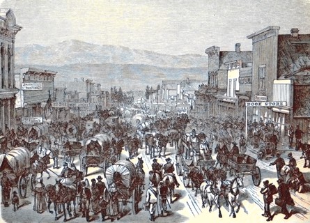 The mining town of Leadville