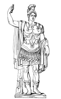 Image column of Alexander the Great in the Capitoline Museum in Rome in 1880  /  Bildsäule von Alexander der Große im Kapitolinischen Museum in Rom im Jahre 1880
