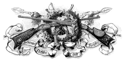 Symbolism of the shooting clubs in 1880