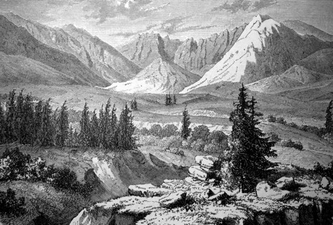 Landscape in Altai Mountains