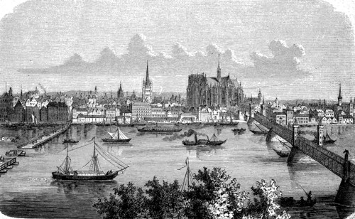 Cologne on the Rhine in 1870