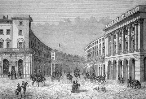 The Regent Street in London