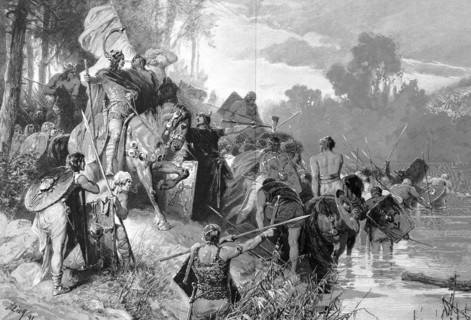 Clovis' crossing of the Main