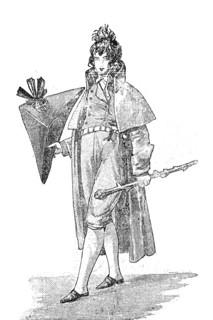 Men's fashion around 1802 in Central Europe  /  Männermode um 1802 in Mitteleuropa