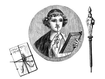 Scribe woman from Pompeii