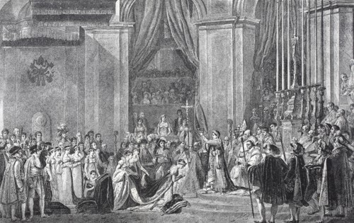 The Coronation of Napoleon and Josephine in Notre Dame in Paris on 2 December 1804 France
