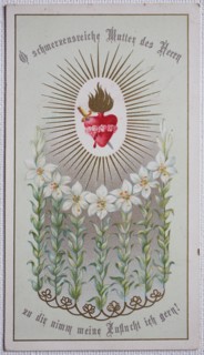 Holy image Jesus heart motif  /   Heiligenbild