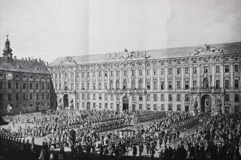 The inner palace court today Franzensplatz