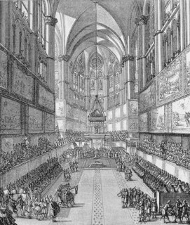 Anointing of King Louis XIV in Reims Cathedral