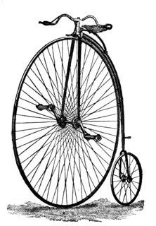Big wheel around 1867 / Hochrad um 1867