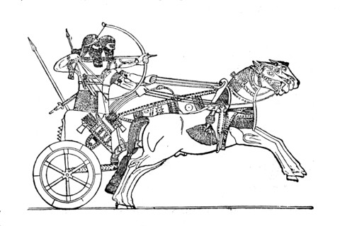 War chariot of the Assyrians