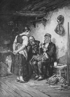 Botanist visits a mountain hut