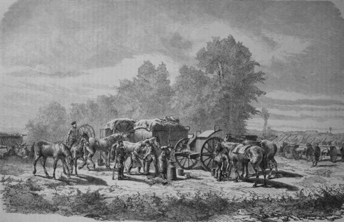 At a field forge of the Silesian Field Artillery Regiment No. 6 off Paris