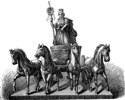 The Quadriga at the ducal palace of Braunschweig