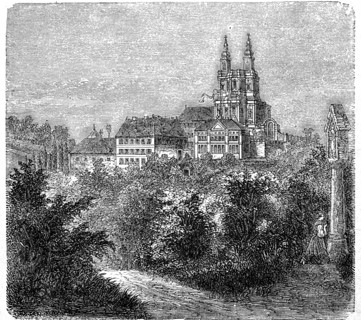 Monastery and castle Banz in Upper Franconia