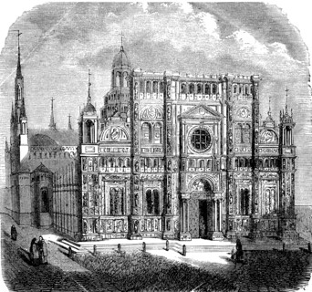 Facade of the church Madonna delle Grazie